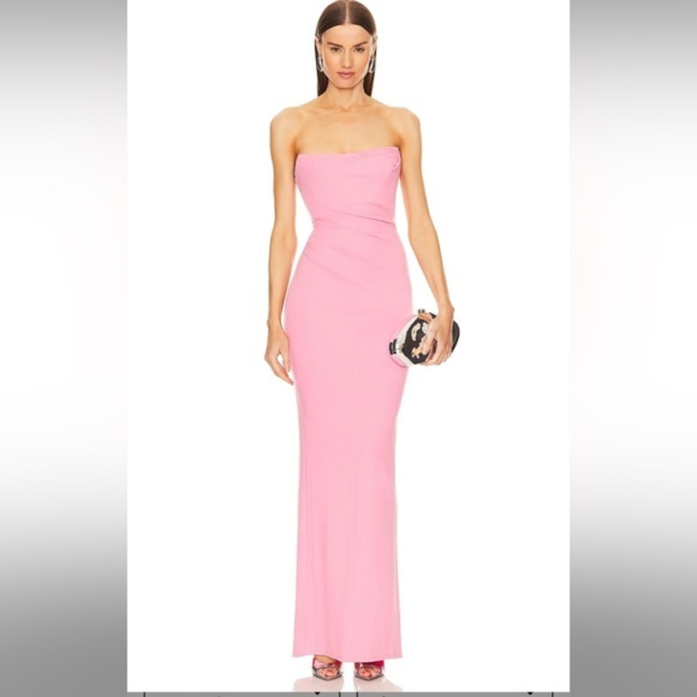 Michael Costello Pink Maxi Dress